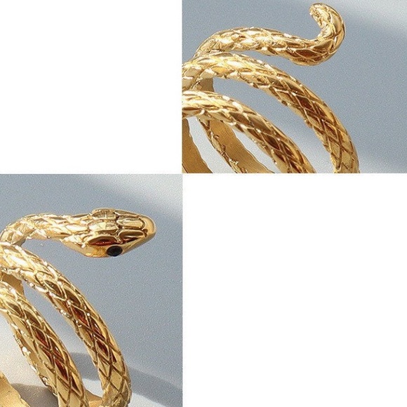 Gold Snake Wrap Ring - Picture 3 of 3